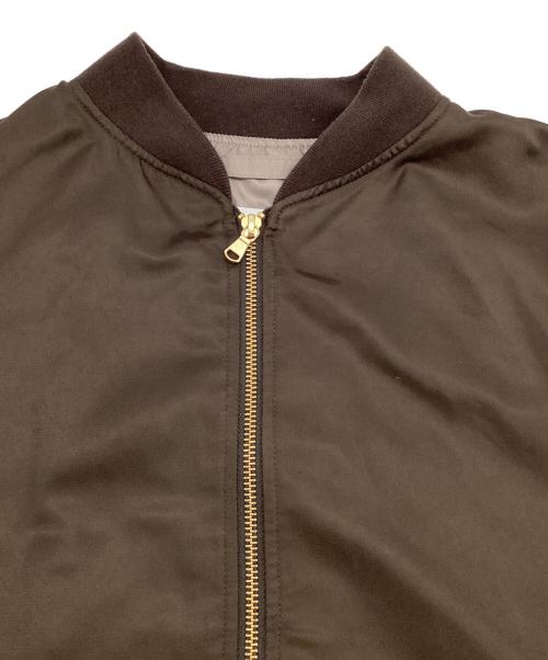 JOURNAL STANDARD（ジャーナルスタンダード）JOURNAL STANDARD (ジャーナルスタンダード) 洗える ダブルジップMA-1 ブラウン サイズ:Fの古着・服飾アイテム