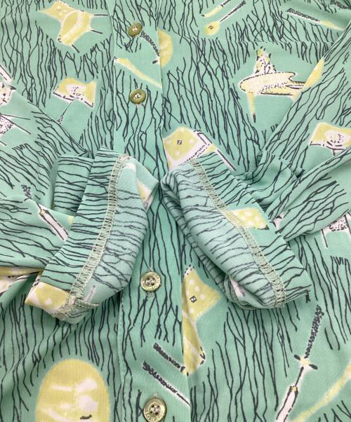 FENDI JEANS（フェンディ ジーンズ）FENDI JEANS (フェンディ ジーンズ) 長袖ワンピース グリーン サイズ:42の古着・服飾アイテム