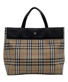 BURBERRY LONDON（バーバリーロンドン）の古着「ハンドバッグ」｜ベージュ