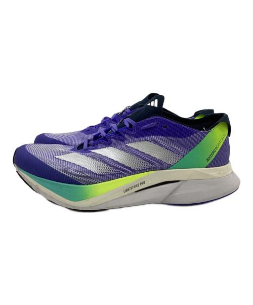 adidas（アディダス）adidas (アディダス) ADIZERO BOSTON 12（アディ ゼロボストン 12）ランニングシューズ パープル サイズ:26.5㎝の古着・服飾アイテム