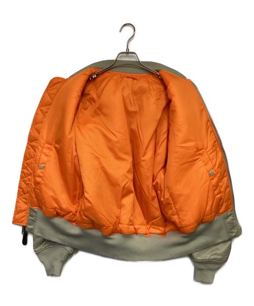 ALPHA INDUSTRIES（アルファインダストリーズ）ALPHA INDUSTRIES (アルファインダストリーズ) MA-1 FLIGHT JACKET（MA-1 フライトジャケット） ベージュ×オレンジ サイズ:Mの古着・服飾アイテム