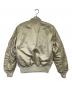 ALPHA INDUSTRIES (アルファインダストリーズ) MA-1 FLIGHT JACKET（MA-1 フライトジャケット） ベージュ×オレンジ サイズ:M：15000円