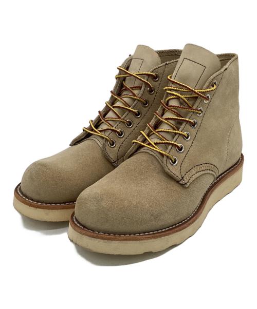 RED WING（レッドウィング）RED WING (レッドウィング) 6インチ クラシックラウンド ブーツ ベージュ サイズ:US4の古着・服飾アイテム
