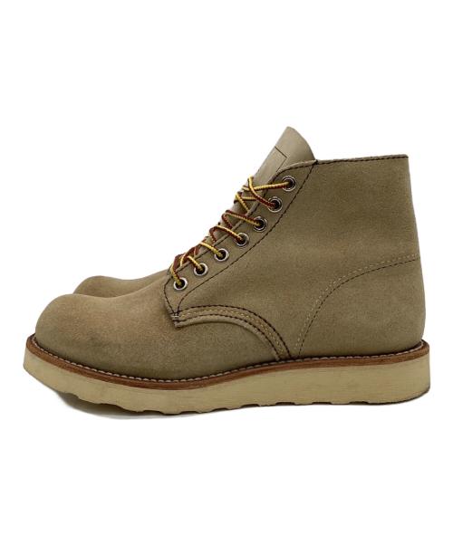 RED WING（レッドウィング）RED WING (レッドウィング) 6インチ クラシックラウンド ブーツ ベージュ サイズ:US4の古着・服飾アイテム