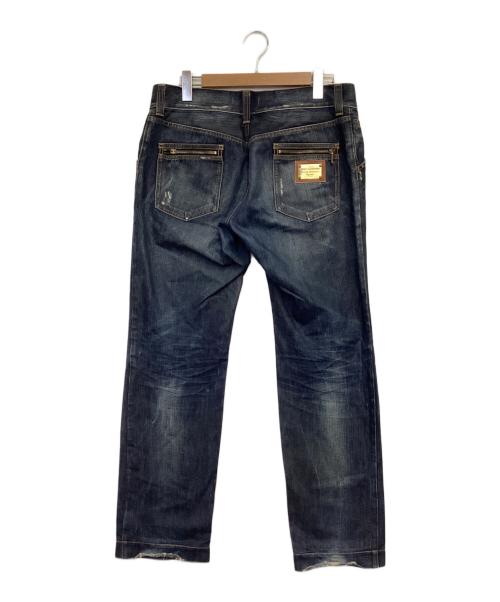 DOLCE & GABBANA（ドルチェ＆ガッバーナ）DOLCE & GABBANA (ドルチェ＆ガッバーナ) デニムパンツ インディゴ サイズ:50の古着・服飾アイテム