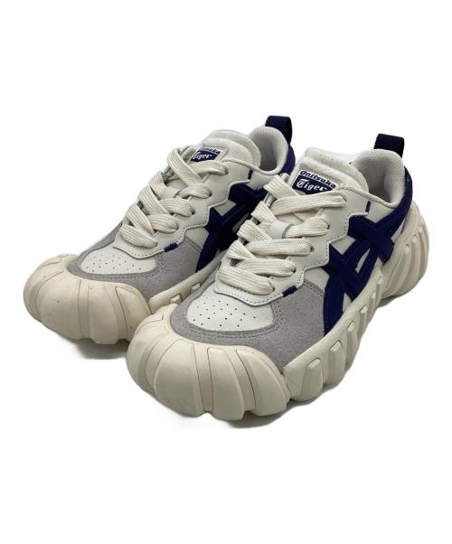 Onitsuka Tiger（オニツカタイガー）Onitsuka Tiger (オニツカタイガー) DENTIGRE LS スニーカー アイボリー×ネイビー サイズ:25㎝の古着・服飾アイテム