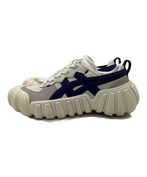 Onitsuka Tiger（オニツカタイガー）Onitsuka Tiger (オニツカタイガー) DENTIGRE LS スニーカー アイボリー×ネイビー サイズ:25㎝の古着・服飾アイテム