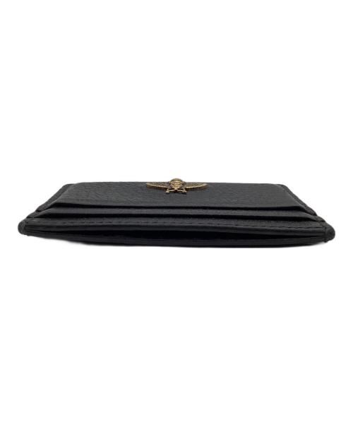 GUCCI（グッチ）GUCCI (グッチ) アニマリエ メタルビー カードケース ブラックの古着・服飾アイテム