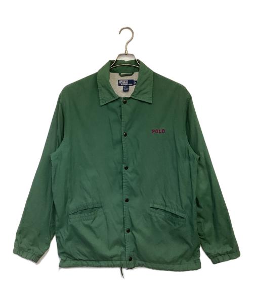 Polo by RalphLauren（ポロ バイ ラルフローレン）Polo by RalphLauren (ポロ バイ ラルフローレン) コーチジャケット グリーン サイズ:S（実寸値要確認）の古着・服飾アイテム