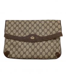 GUCCI（グッチ）の古着「GGスプリーム クラッチバッグ」｜ベージュ