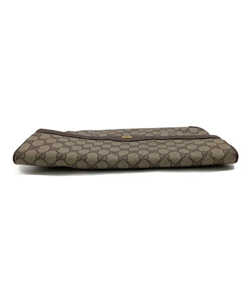 GUCCI（グッチ）GUCCI (グッチ) GGスプリーム クラッチバッグ ベージュの古着・服飾アイテム