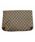 GUCCI (グッチ) GGスプリーム クラッチバッグ ベージュ：14000円