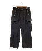 and wanderアンドワンダー）の古着「twill pants（ツイル パンツ）」｜ブラック