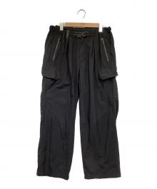 and wander（アンドワンダー）の古着「twill pants（ツイル パンツ）」｜ブラック