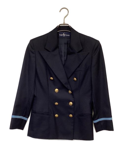 RALPH LAUREN（ラルフローレン）RALPH LAUREN (ラルフローレン) 金釦ダブルテーラードジャケット ネイビー サイズ:9の古着・服飾アイテム