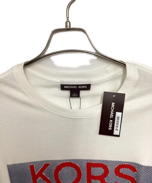 MICHAEL KORS（マイケルコース）MICHAEL KORS (マイケルコース) 半袖カットソー ホワイト サイズ:Lの古着・服飾アイテム