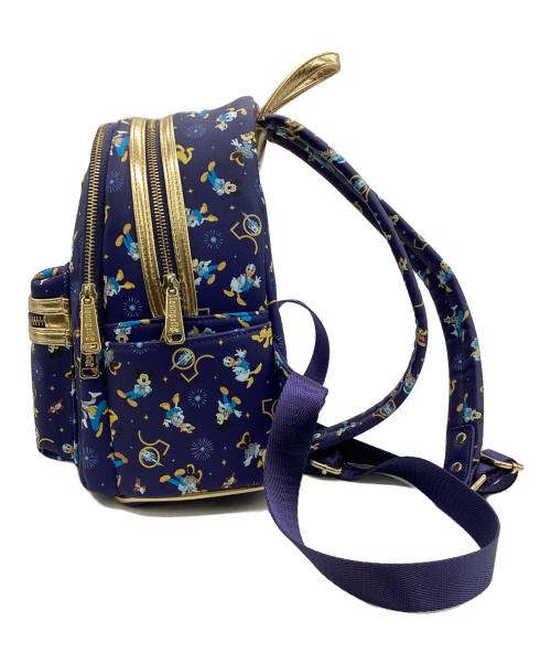 Disney PARKS（ディズニーパーク）Disney PARKS (ディズニーパーク) loungefly（ラウンジフライ）ミニバックパック ブルーの古着・服飾アイテム