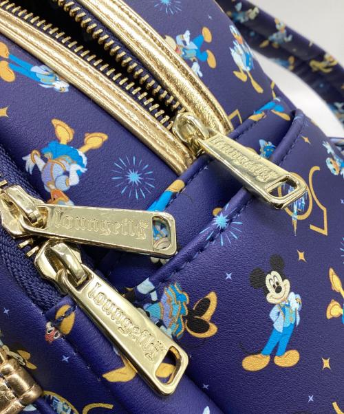 Disney PARKS（ディズニーパーク）Disney PARKS (ディズニーパーク) loungefly（ラウンジフライ）ミニバックパック ブルーの古着・服飾アイテム
