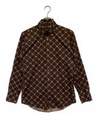 BURBERRY BLACK LABELバーバリーブラックレーベル）の古着「長袖BDシャツ」｜ブラウン