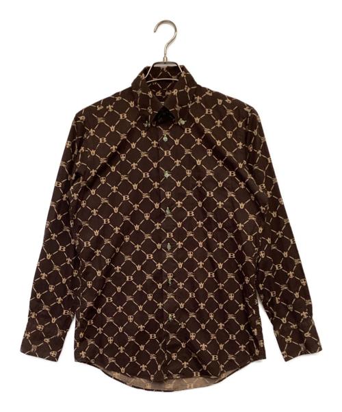 BURBERRY BLACK LABEL（バーバリーブラックレーベル）BURBERRY BLACK LABEL (バーバリーブラックレーベル) 長袖BDシャツ ブラウン サイズ:2の古着・服飾アイテム