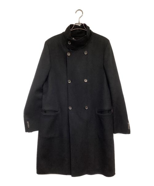 GIORGIO ARMANI（ジョルジョアルマーニ）GIORGIO ARMANI (ジョルジョアルマーニ) カシミヤコート ブラック サイズ:56の古着・服飾アイテム