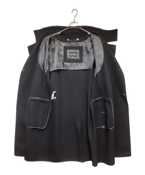 GIORGIO ARMANI（ジョルジョアルマーニ）GIORGIO ARMANI (ジョルジョアルマーニ) カシミヤコート ブラック サイズ:56の古着・服飾アイテム