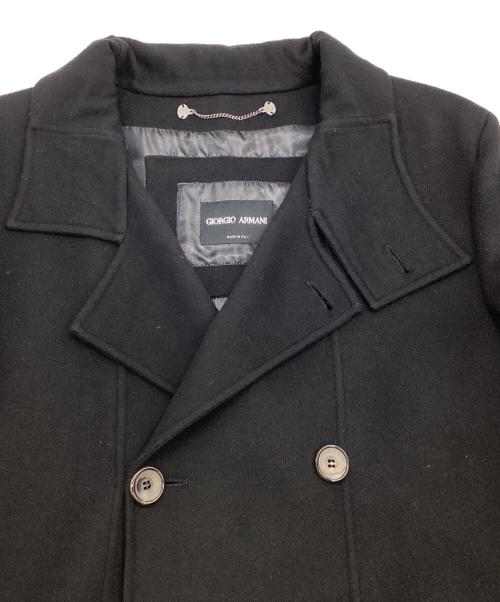 GIORGIO ARMANI（ジョルジョアルマーニ）GIORGIO ARMANI (ジョルジョアルマーニ) カシミヤコート ブラック サイズ:56の古着・服飾アイテム