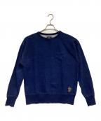 stussyステューシー）の古着「Indigo Classic Crew（インディゴ クラシック クルー）スウェット」｜インディゴ
