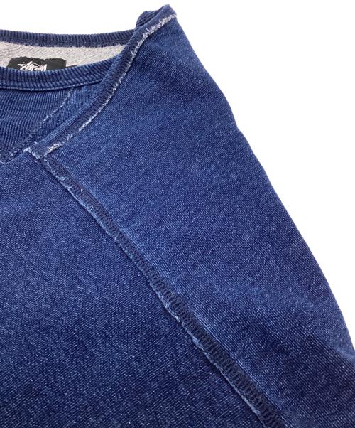 stussy（ステューシー）stussy (ステューシー) Indigo Classic Crew（インディゴ クラシック クルー）スウェット インディゴ サイズ:Lの古着・服飾アイテム