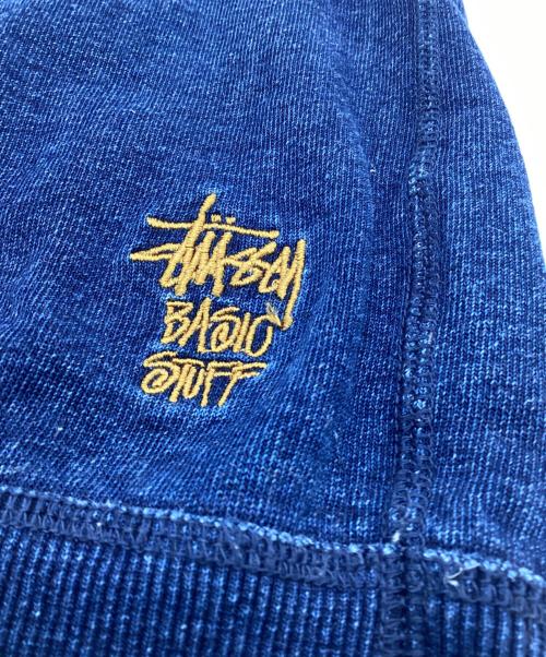 stussy（ステューシー）stussy (ステューシー) Indigo Classic Crew（インディゴ クラシック クルー）スウェット インディゴ サイズ:Lの古着・服飾アイテム