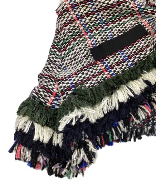 sacai（サカイ）sacai (サカイ) ツイードフリンジニットベスト マルチカラー サイズ:2の古着・服飾アイテム