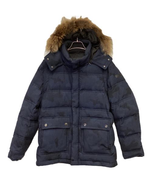 BLACK LABEL CRESTBRIDGE（ブラックレーベル クレストブリッジ）BLACK LABEL CRESTBRIDGE (ブラックレーベル クレストブリッジ) ダウンジャケット ネイビー サイズ:LLの古着・服飾アイテム