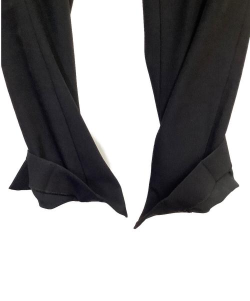 LE PHIL（ル フィル）LE PHIL (ル フィル) 2WAYツイルフロントスリットパンツ ブラックの古着・服飾アイテム