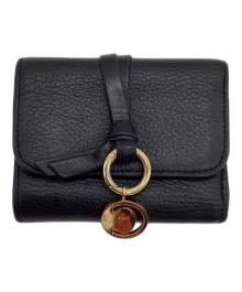 Chloe（クロエ）の古着「アルファベットスモールトリフォールドウォレット」｜ブラック