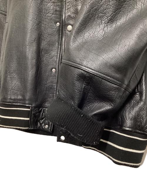 ZARA（ザラ）ZARA (ザラ) レザースタジャン ブラック サイズ:XLの古着・服飾アイテム