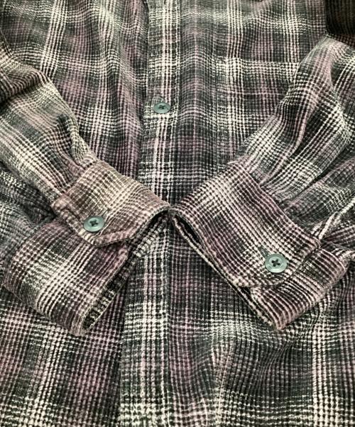 Carhartt WIP（カーハート ワーク イン プログレス）Carhartt WIP (カーハート ワーク イン プログレス) コーデュロイシャツ ブラック×パープル サイズ:XXLの古着・服飾アイテム