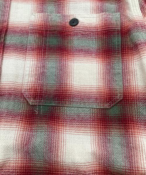 RRL（ダブルアールエル）RRL (ダブルアールエル) オンブレチェックシャツ レッド サイズ:XLの古着・服飾アイテム