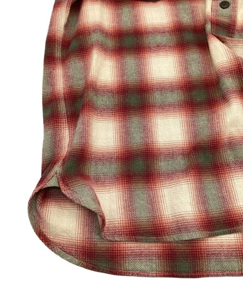 RRL（ダブルアールエル）RRL (ダブルアールエル) オンブレチェックシャツ レッド サイズ:XLの古着・服飾アイテム