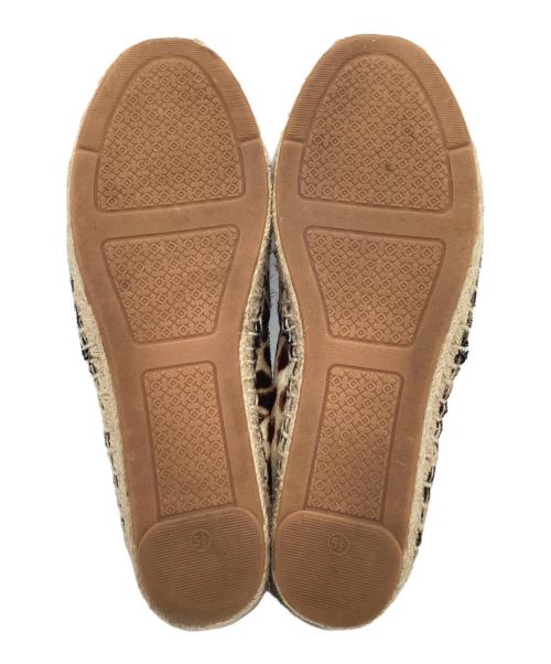 TORY BURCH（トリーバーチ）TORY BURCH (トリーバーチ) レオパード ハラコ エスパドリーユ ベージュ サイズ:5.5Mの古着・服飾アイテム