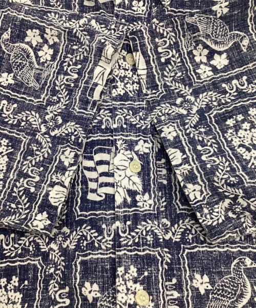 reyn spooner（レイン スプナー）reyn spooner (レイン スプナー) ラハイナセーラー アロハシャツ ネイビー サイズ:Lの古着・服飾アイテム