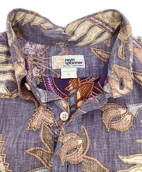 reyn spooner（レイン スプナー）reyn spooner (レイン スプナー) プルオーバー アロハシャツ パープル サイズ:Lの古着・服飾アイテム