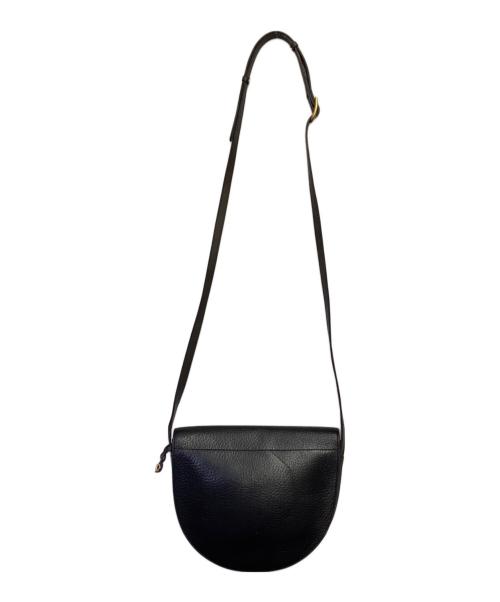 DELVAUX（デルヴォー）DELVAUX (デルヴォー) レザーショルダーバッグ ブラックの古着・服飾アイテム