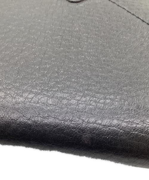 DELVAUX（デルヴォー）DELVAUX (デルヴォー) レザーショルダーバッグ ブラックの古着・服飾アイテム