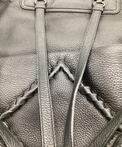 BOTTEGA VENETA（ボッテガベネタ）BOTTEGA VENETA (ボッテガベネタ) チェルボ バックパック ブラックの古着・服飾アイテム