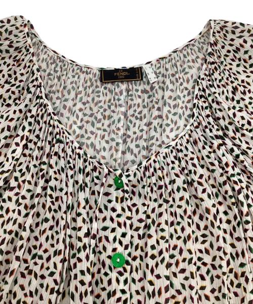 FENDI 365（フェンディ）FENDI 365 (フェンディ) 七分袖ブラウス マルチカラー サイズ:J40の古着・服飾アイテム