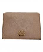 GUCCIグッチ）の古着「ダブルG 2つ折り財布」｜ピンク