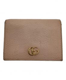 GUCCI（グッチ）の古着「ダブルG 2つ折り財布」｜ピンク