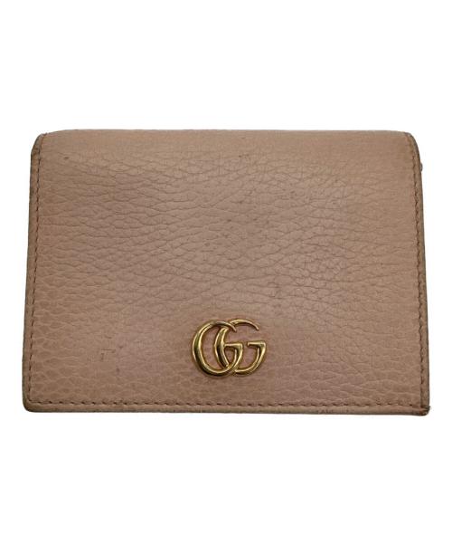GUCCI（グッチ）GUCCI (グッチ) ダブルG 2つ折り財布 ピンクの古着・服飾アイテム