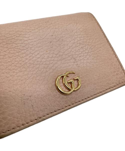 GUCCI（グッチ）GUCCI (グッチ) ダブルG 2つ折り財布 ピンクの古着・服飾アイテム