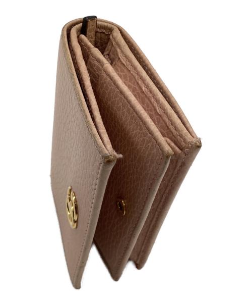 GUCCI（グッチ）GUCCI (グッチ) ダブルG 2つ折り財布 ピンクの古着・服飾アイテム